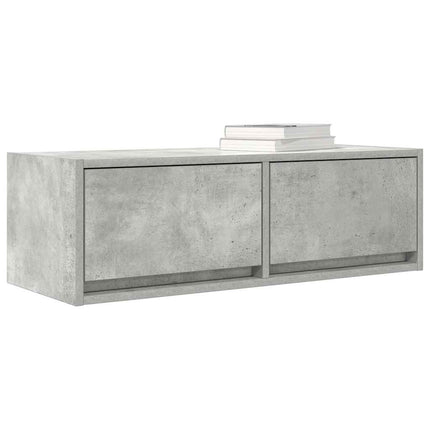 TV-bänk betonggrå 80x31x25,5 cm konstruerat trä