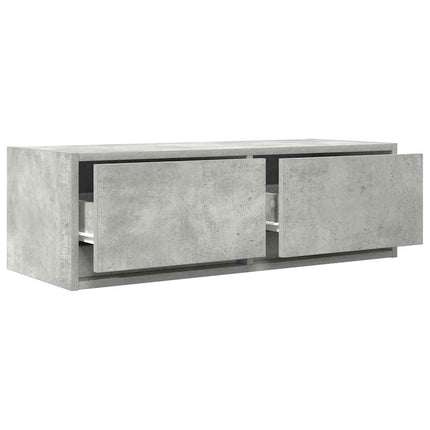 TV-bänk betonggrå 80x31x25,5 cm konstruerat trä