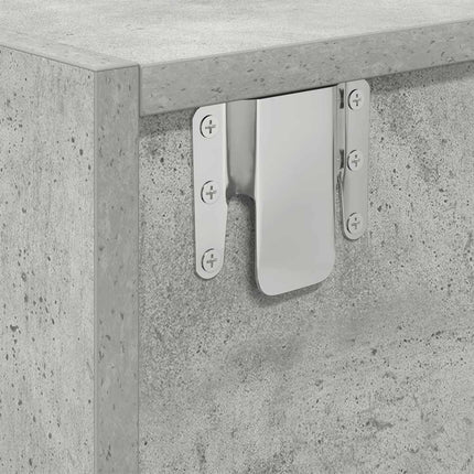 TV-bänk betonggrå 80x31x25,5 cm konstruerat trä