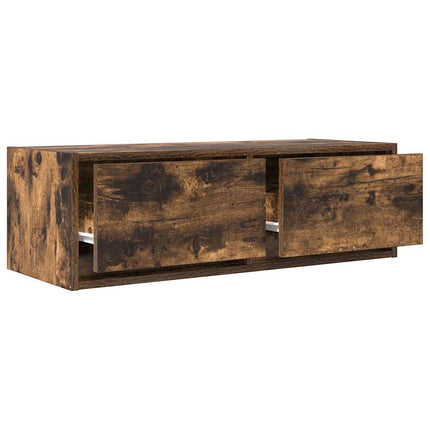TV-bänk rökt ek 80x31x25,5 cm konstruerat trä