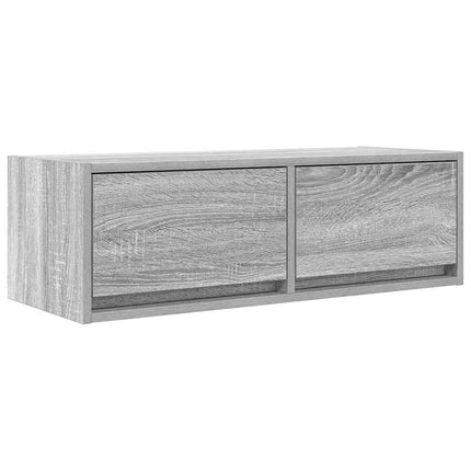 TV-bänk grå sonoma 80x31x25,5 cm konstruerat trä