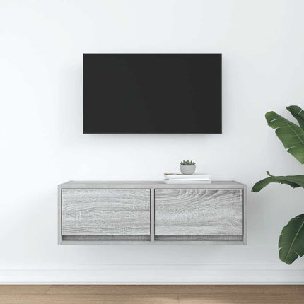 TV-bänk grå sonoma 80x31x25,5 cm konstruerat trä