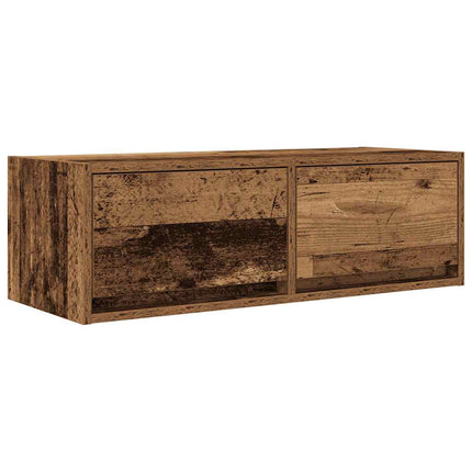 TV-bänk gammalt trä 80x31x25,5 cm konstruerat trä