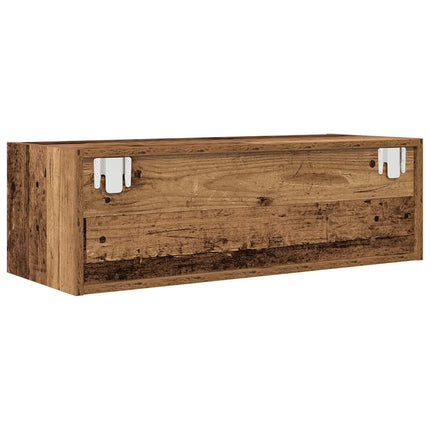 TV-bänk gammalt trä 80x31x25,5 cm konstruerat trä