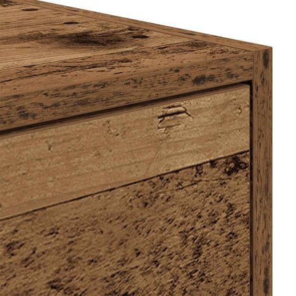 TV-bänk gammalt trä 80x31x25,5 cm konstruerat trä