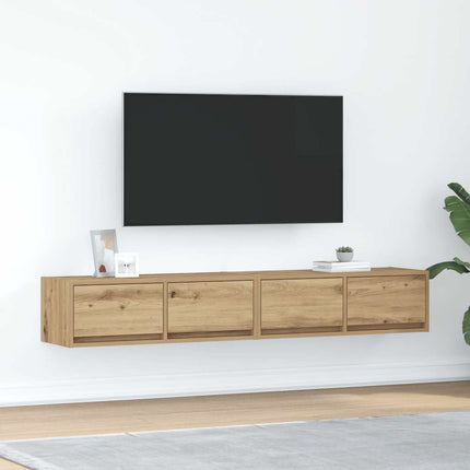 Tv-Bänkar 2 St 80X31X25,5 Cm Konstruerat Trä
