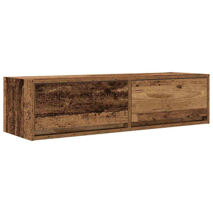 TV-skåp med låda Gammalt trä 100 x 31 x 25,5 cm Konstruerat trä