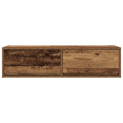 TV-skåp med låda Gammalt trä 100 x 31 x 25,5 cm Konstruerat trä