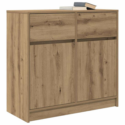 Skänk med låda Artisan ek 80x34x76 cm konstruerat trä