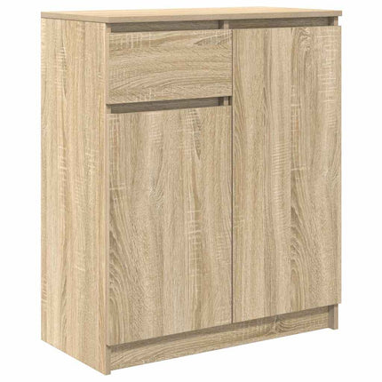 Skänk med låda sonoma ek 71x35x84 cm konstruerat trä
