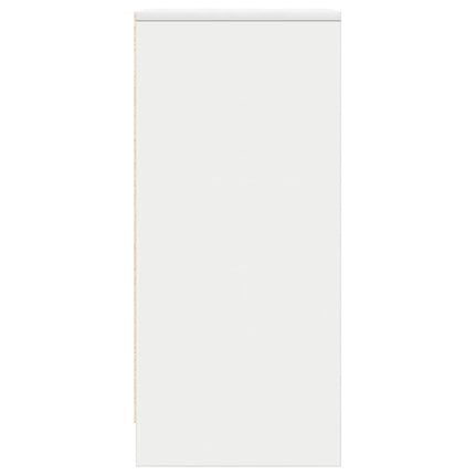 Skänk vit 29,5x34x76 cm konstruerat trä