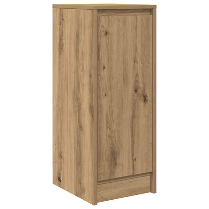Skänk hantverksmässig ek 29,5x34x76 cm konstruerat trä