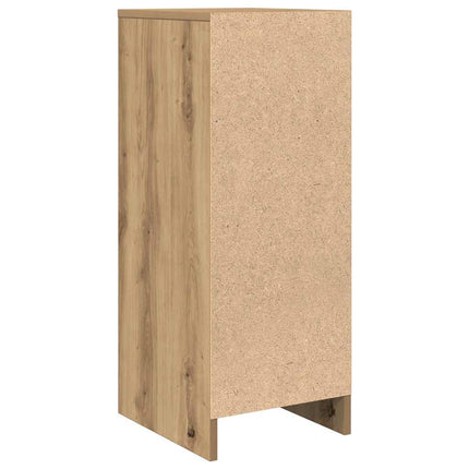 Skänk hantverksmässig ek 29,5x34x76 cm konstruerat trä