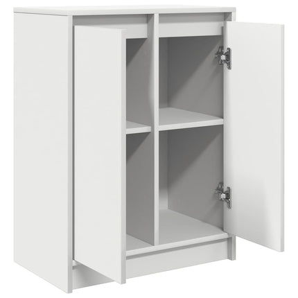 Skänk vit 57x34x76 cm konstruerat trä
