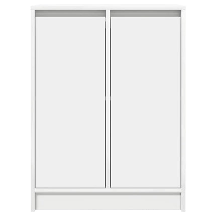 Skänk vit 57x34x76 cm konstruerat trä
