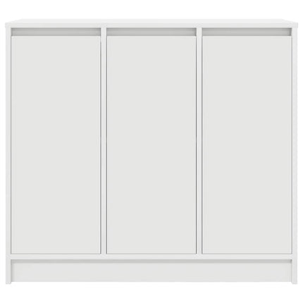 Skänk vit 85x34x76 cm konstruerat trä