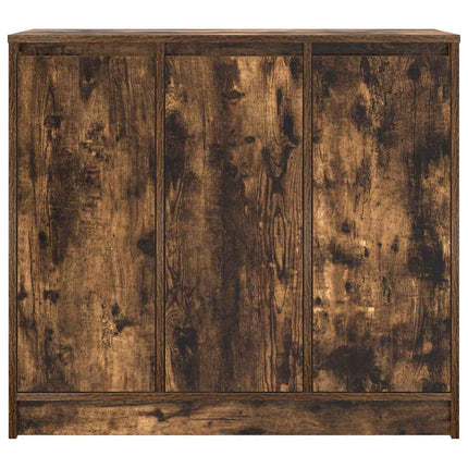 Skänk rökt ek 85x34x76 cm konstruerat trä