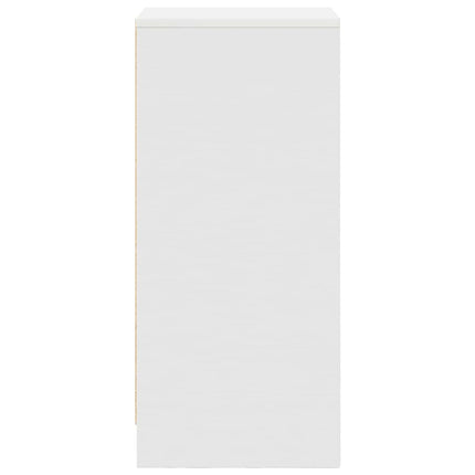 Skänk vit 29,5x34x76 cm konstruerat trä