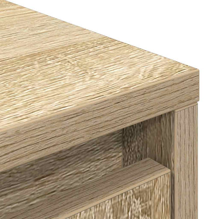 Highboard sonoma ek 29,5x34x119,5 cm konstruerat trä
