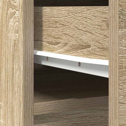 Highboard Sonoma ek 37,5x35x180 cm konstruerat trä