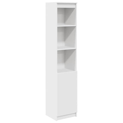 Highboard vit 37,5x35x180 cm konstruerat trä