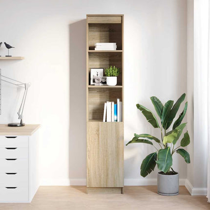 Highboard Sonoma ek 37,5x35x180 cm konstruerat trä