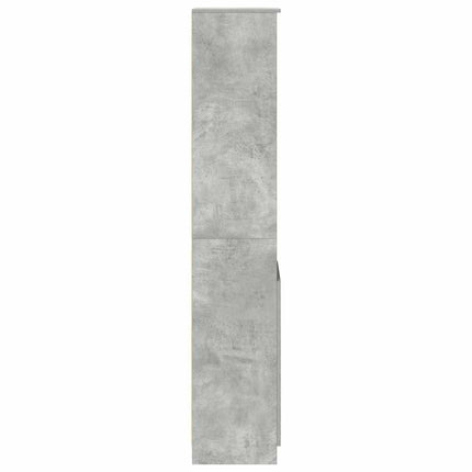 högskåp betong grå 37,5x35x180 cm konstruerat trä