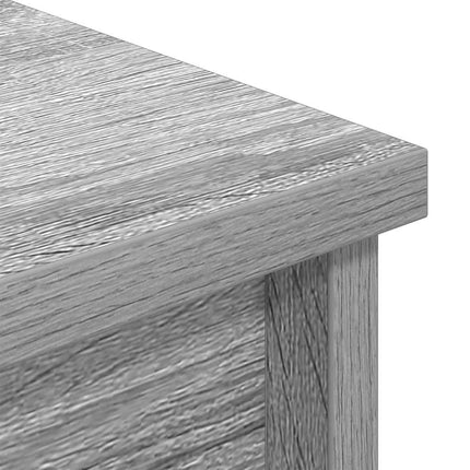 Highboard grå sonoma 37,5x35x180 cm konstruerat trä