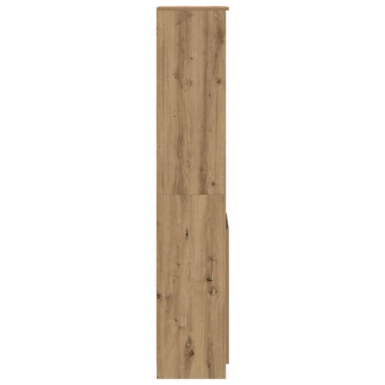 Highboard hantverksmässig ek 37,5x35x180 cm konstruerat trä
