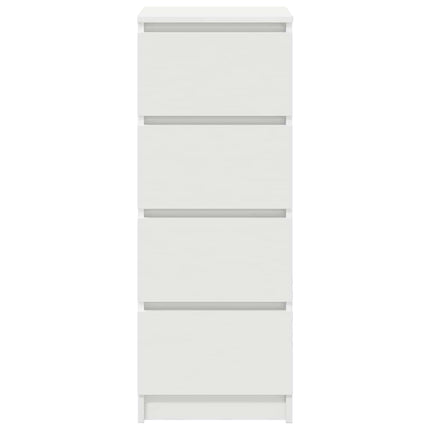 Skänk vit 37,5x35x99 cm konstruerat trä