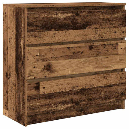 Skänk gammalt trä 80x35x76 cm konstruerat trä
