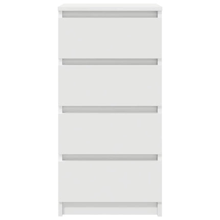 Skänk vit 37,5x35x76 cm konstruerat trä