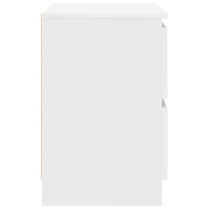 TV-bänk vit 40x35x54 cm konstruerat trä