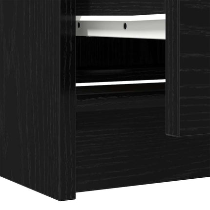 TV-bänk svart 40x35x54 cm konstruerat trä