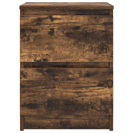 TV-bänk rökt ek 40x35x54 cm konstruerat trä