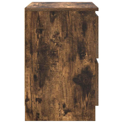 TV-bänk rökt ek 40x35x54 cm konstruerat trä