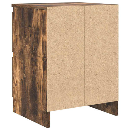 TV-bänk rökt ek 40x35x54 cm konstruerat trä