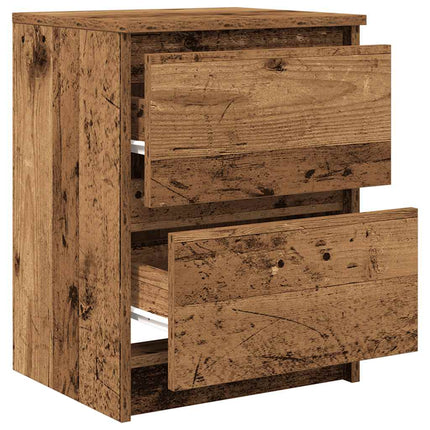 TV-bänk gammalt trä 40x35x54 cm konstruerat trä