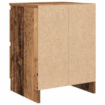 TV-bänk gammalt trä 40x35x54 cm konstruerat trä
