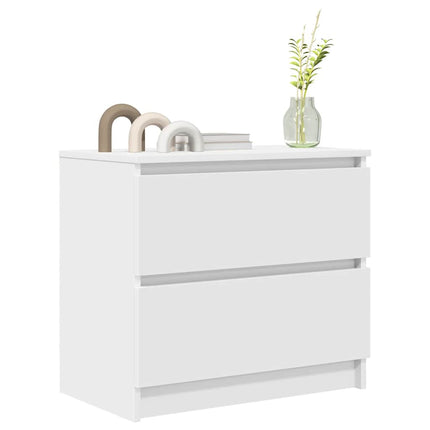 TV-bänk vit 60x35x54 cm konstruerat trä