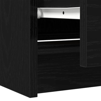 TV-bänk svart 60x35x54 cm konstruerat trä