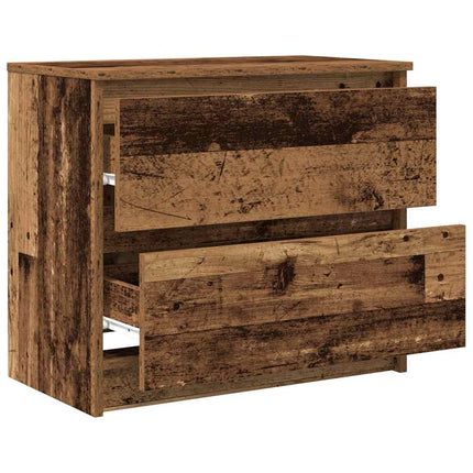 TV-bänk gammalt trä 60x35x54 cm konstruerat trä
