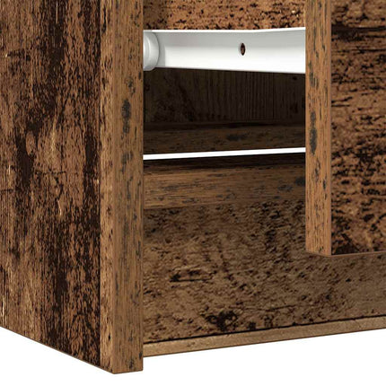 TV-bänk gammalt trä 60x35x54 cm konstruerat trä