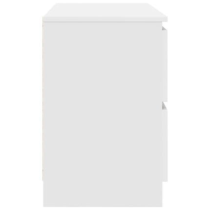TV-bänk vit 80x35x54 cm konstruerat trä