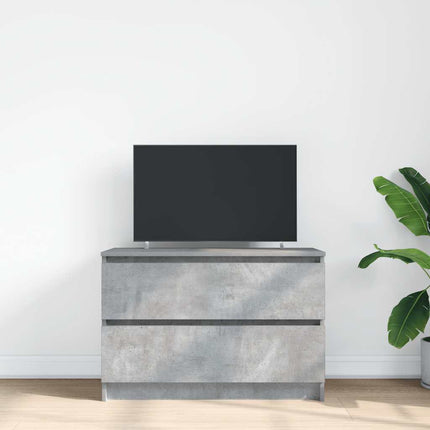 TV-bänk betonggrå 80x35x54 cm konstruerat trä