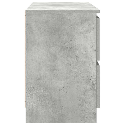 TV-bänk betonggrå 80x35x54 cm konstruerat trä