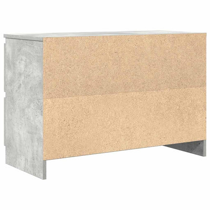 TV-bänk betonggrå 80x35x54 cm konstruerat trä