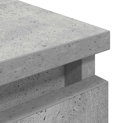 TV-bänk betonggrå 80x35x54 cm konstruerat trä