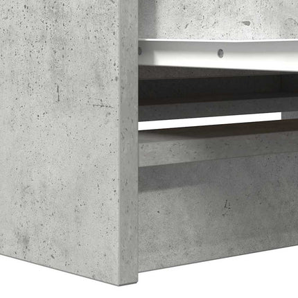 TV-bänk betonggrå 80x35x54 cm konstruerat trä
