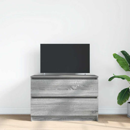 TV-bänk grå sonoma 80x35x54 cm konstruerat trä